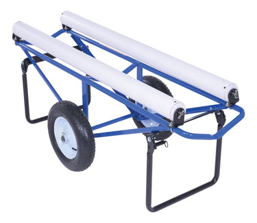 Portable Carpet Dispenser Dolly w/ Fully Pneumatic Wheels
